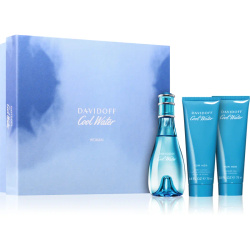 Davidoff Cool Water Woman woda toaletowa EDT 100ml + Żel 75ml +Balsam 75ml