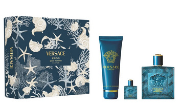 Versace Eros Parfum Pour Homme Perfumy 100ml + Żel 150ml + Perfumy 5ml