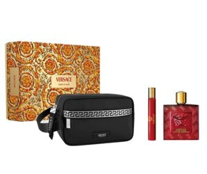 Versace Eros Flame EDP 100 ml + EDP 10 ml + kosmetyczka Zestaw