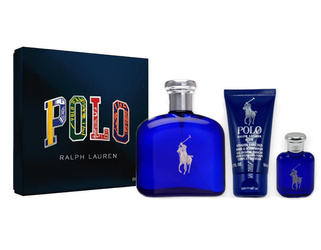 Ralph Lauren Polo Blue EDT 125ml + EDT 15ml + Żel pod prysznic 50ml Zestaw