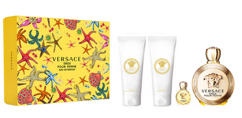 Versace Eros Pour Femme EDP 100ml + 5ml + żel 100ml + balsam 100ml