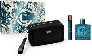 Versace Eros woda toaletowa EDT 100ml + EDT 10ml + Kosmetyczka Zestaw
