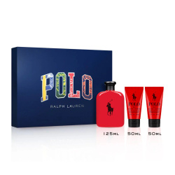 Ralph Lauren Polo Red EDT 125ml + 2 x 50ml Żel pod prysznic Zestaw