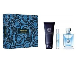 Versace Pour Homme woda toaletowa EDT 100ml + EDT 10ml + żel 150ml ZESTAW