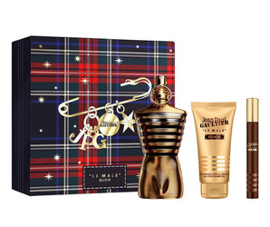 Jean Paul Gaultter Le Male Elixir Parfum 125ml+ 10ml + żel 75ml Zestaw