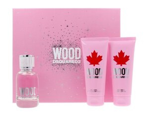 Dsquared2 Wood for Her EDT 50 ml + balsam 100ml + żel 100ml Zestaw