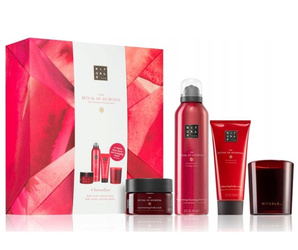 Rituals Ayurveda Pianka 200ml + Peeling 125g + Krem 100ml + Świeca