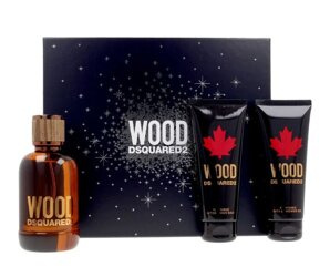 Dsquared2 Wood Pour Homme EDT 100ml + żel 100ml + balsam 100ml Zestaw